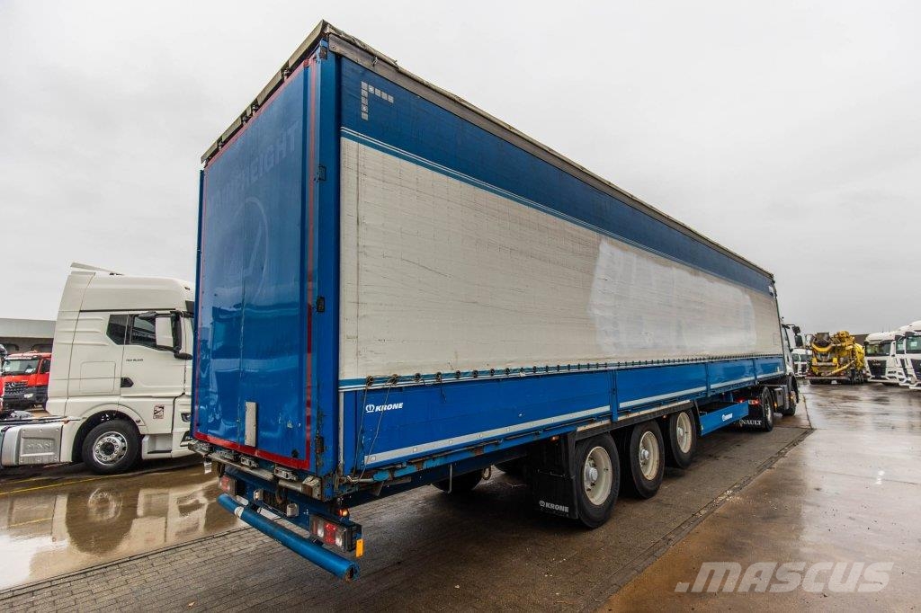 Krone SD P27-ALU BORDEN/RIDEAUX/LADEBOARD نصف مقطورات بباب جانبي