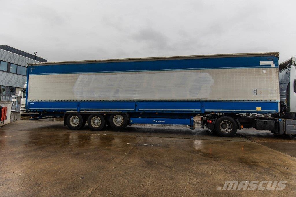 Krone SD P27-ALU BORDEN/RIDEAUX/LADEBOARD نصف مقطورات بباب جانبي
