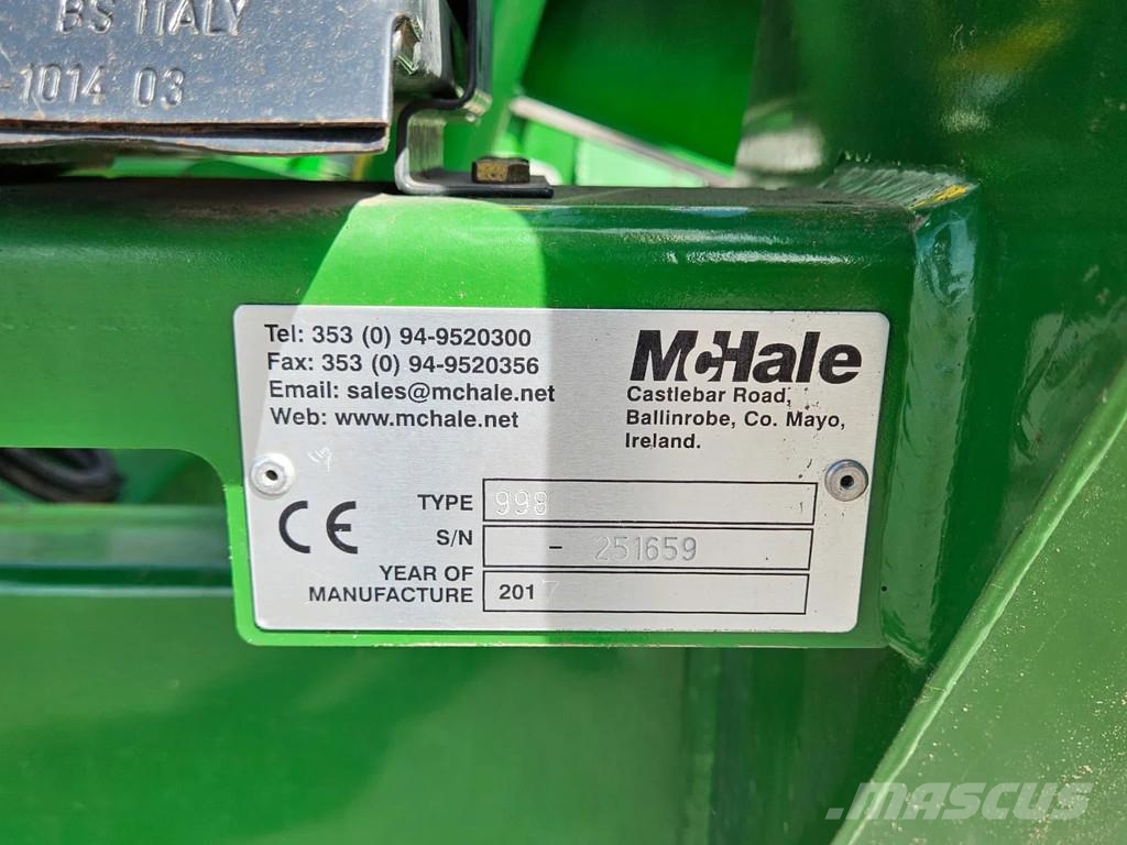 McHale 998 balenwikkelmachine Wrappers