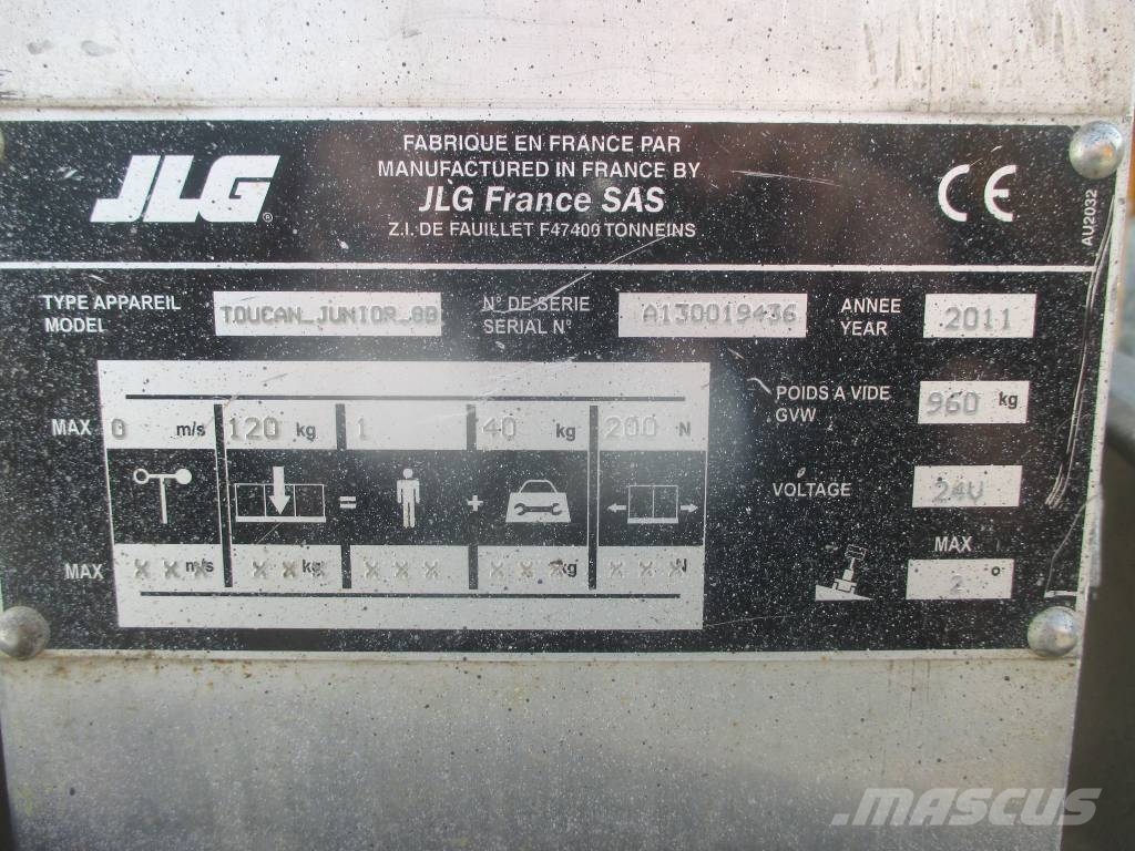 JLG Toucan Junior 8 Personenliften en invalideliften