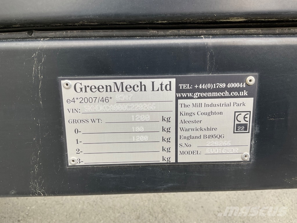 Greenmech EVO 165 D Medienos smulkintuvai