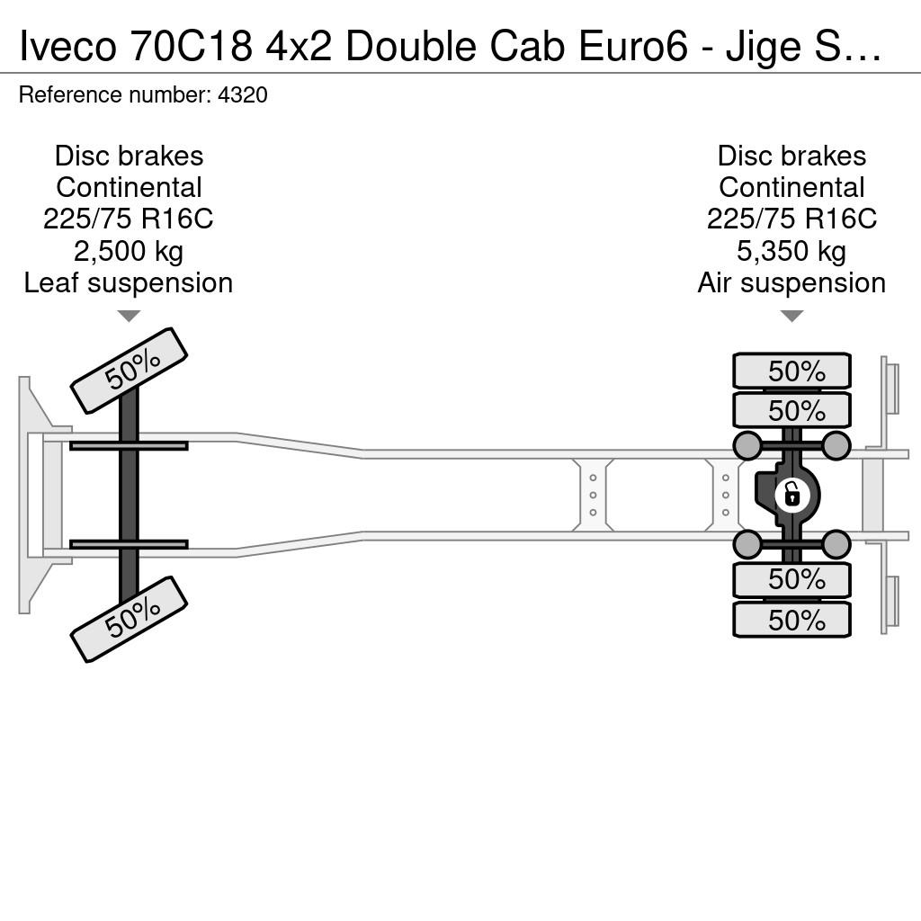 Iveco 70C18 4x2 Double Cab Euro6 - Jige Simplex 3T5 + 10 Sleepwagens