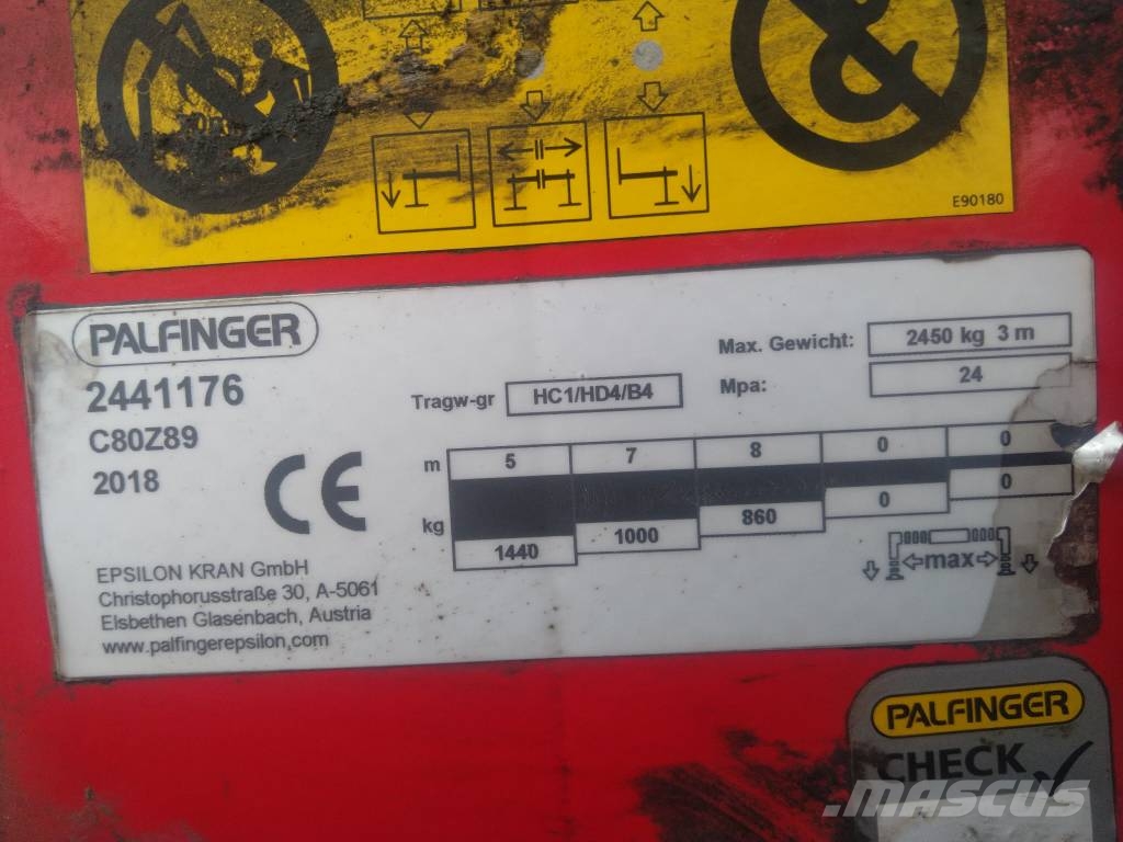 Epsilon C80Z89 رافعات ولوادر