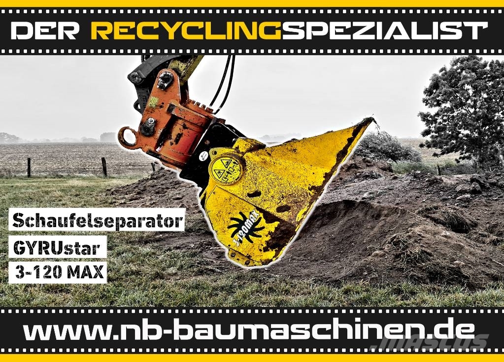 Gyru-Star 3-120MAX | Sieblöffel für Bagger & Lader Puinbakken