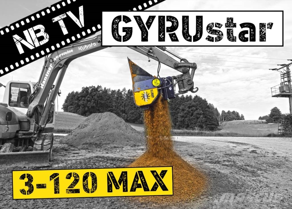 Gyru-Star 3-120MAX | Sieblöffel für Bagger & Lader Puinbakken