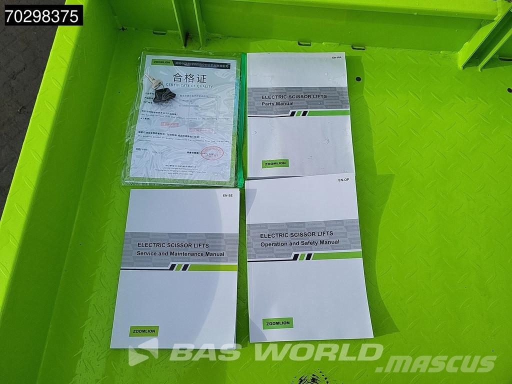 Zoomlion ZS1012AC-Li 10 M – Factory Warranty – CE-Certified Ножични работни платформи