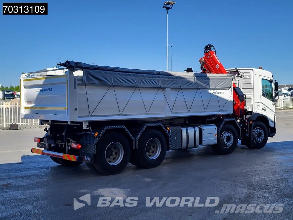 Volvo FMX 420 FMX 8X4 NEW RHD! Fassi F145Z.0.22 E-ACTIVE Tippbil