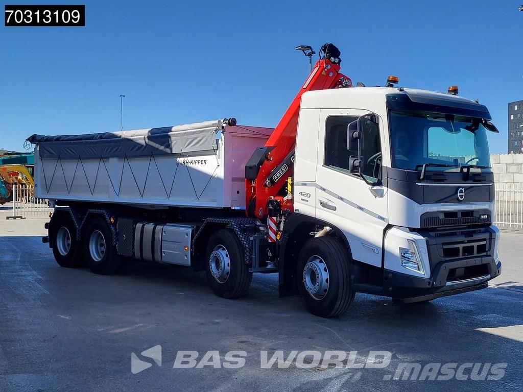 Volvo FMX 420 FMX 8X4 NEW RHD! Fassi F145Z.0.22 E-ACTIVE Tippbil