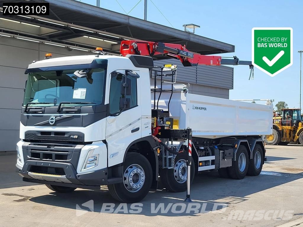 Volvo FMX 420 FMX 8X4 NEW RHD! Fassi F145Z.0.22 E-ACTIVE Tippbil