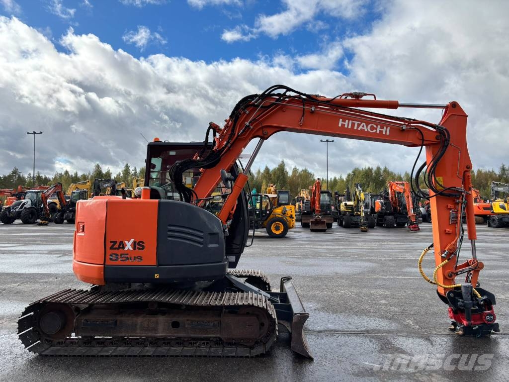 Hitachi ZX 85 US / Pyörittäjä, Rasvari Midigraafmachines 7t - 12t