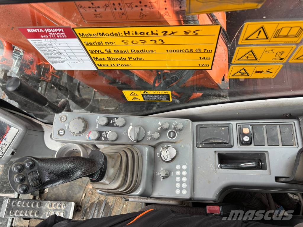 Hitachi ZX 85 US / Pyörittäjä, Rasvari Midigraafmachines 7t - 12t