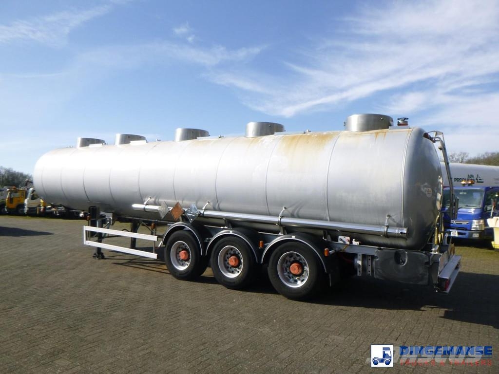Magyar Chemical tank inox 32.5m3 / 1 comp Напівпричепи-автоцистерни
