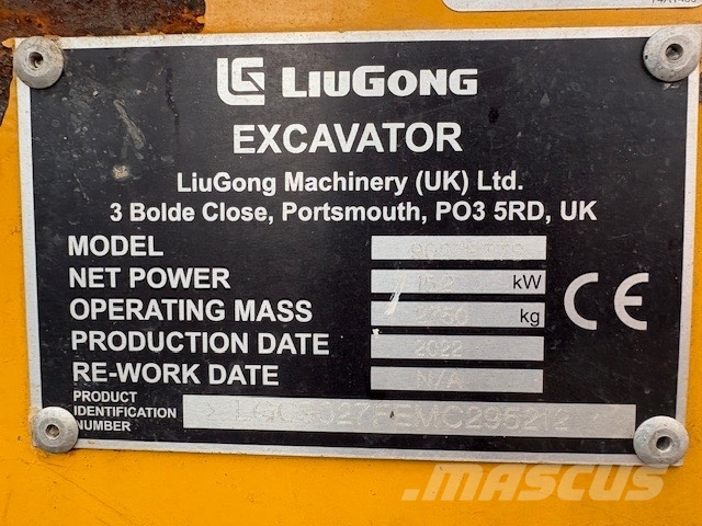 LiuGong 9027 F Міні-екскаватори < 7т