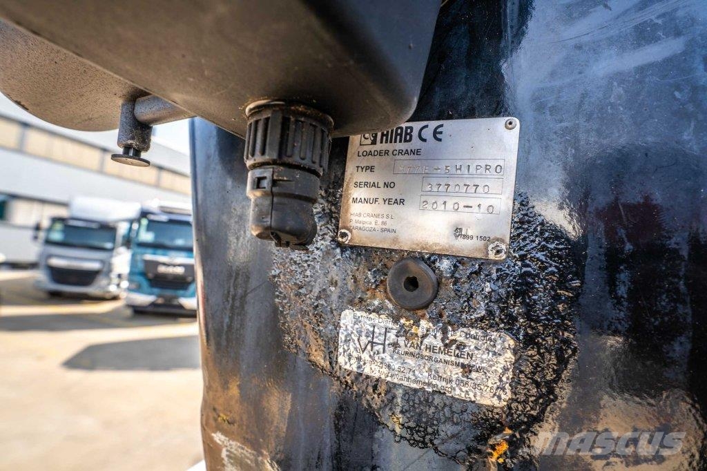 MAN TGS 33.400 BB - HIAB 377 E-5 HIPRO 플랫베드/드롭사이드 트럭