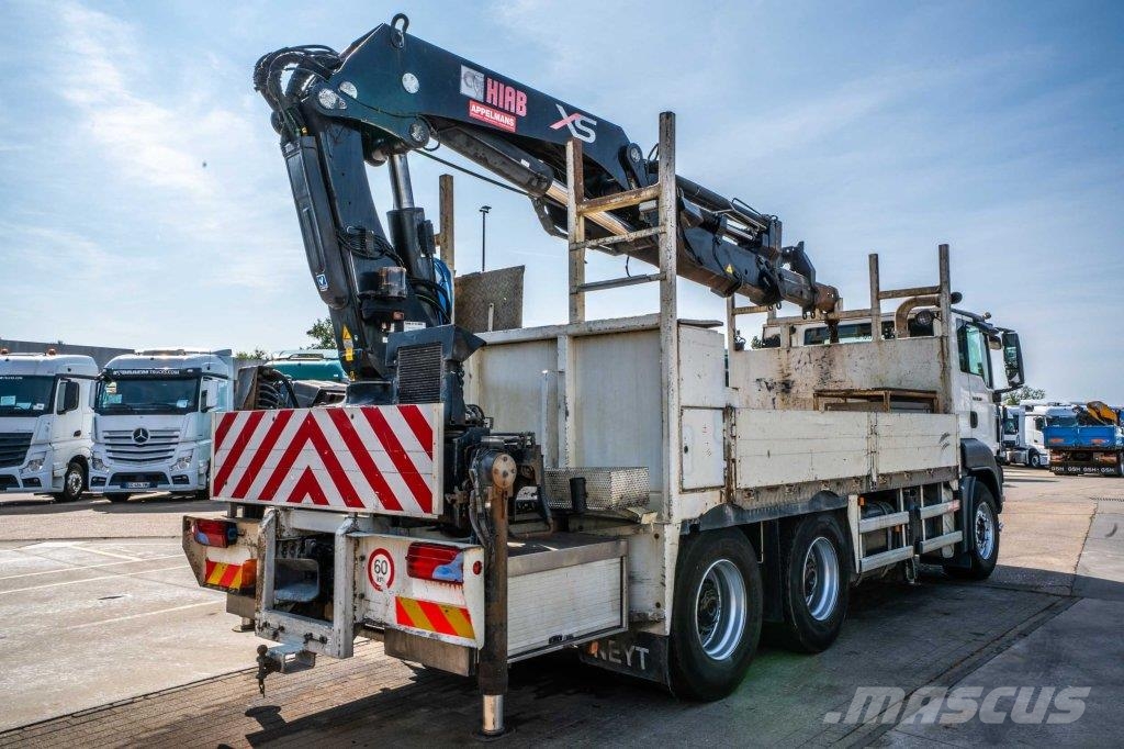 MAN TGS 33.400 BB - HIAB 377 E-5 HIPRO 플랫베드/드롭사이드 트럭