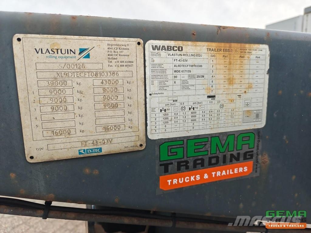 D-tec FT-43-03V Multi - All Connections - GenSet - LiftA Semirremolques portacontenedores
