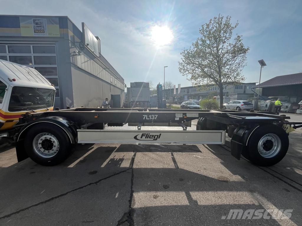 Fliegl 4 x ZWP 180 2-Achs Lafette NEUWERTIG مقطورات حاويات