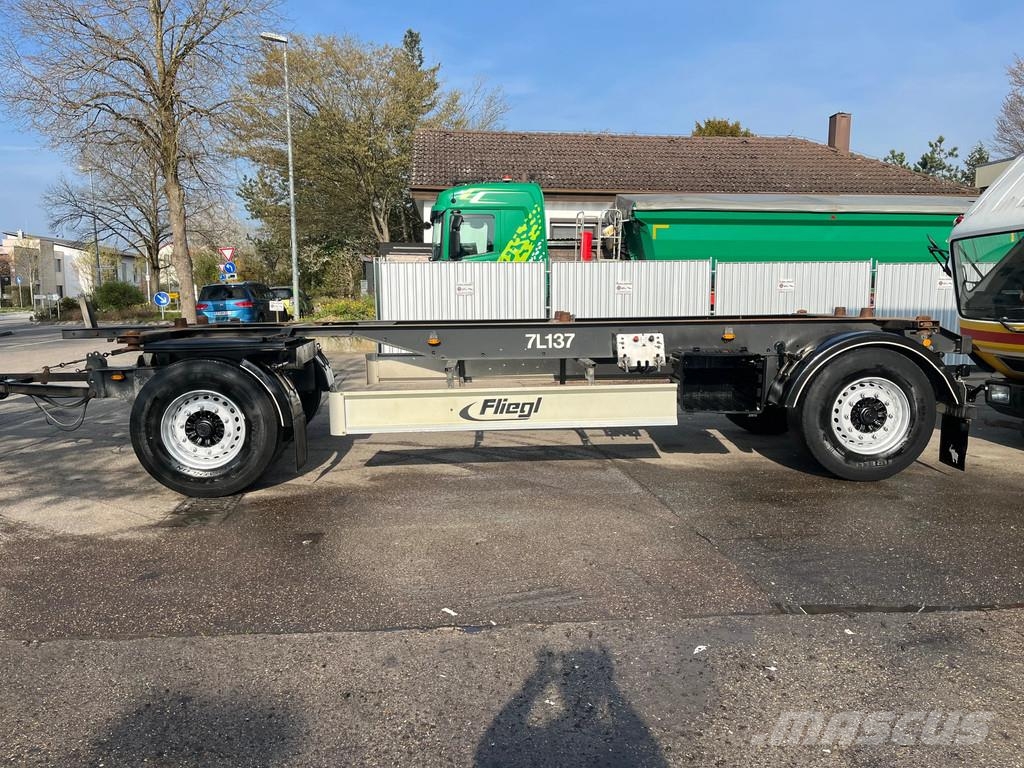 Fliegl 4 x ZWP 180 2-Achs Lafette NEUWERTIG مقطورات حاويات