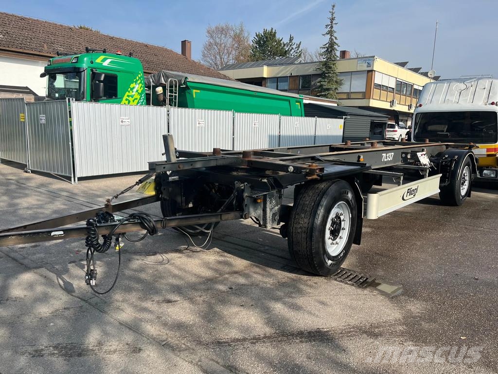 Fliegl 4 x ZWP 180 2-Achs Lafette NEUWERTIG مقطورات حاويات