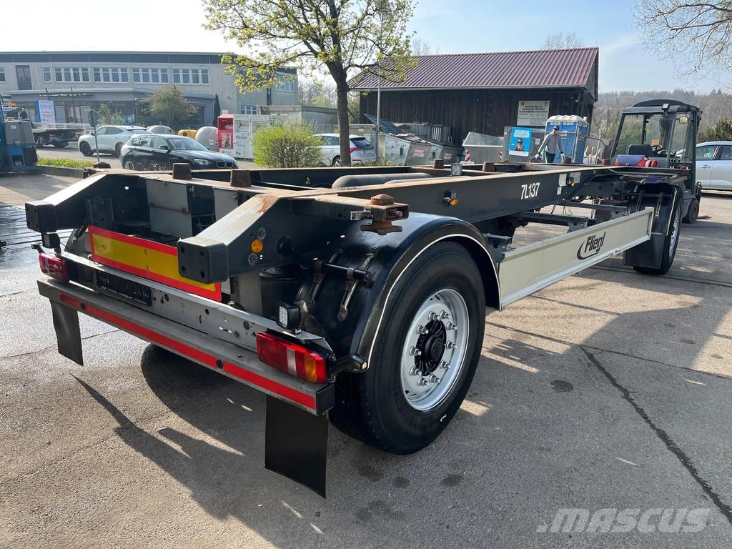 Fliegl 4 x ZWP 180 2-Achs Lafette NEUWERTIG مقطورات حاويات