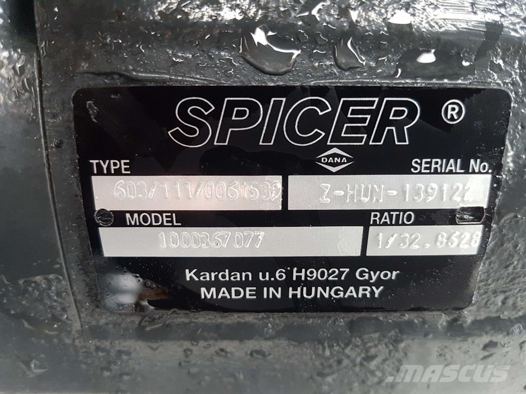 Wacker Neuson -Spicer Dana 603/111/0061539-Axle/Achse/As 軸