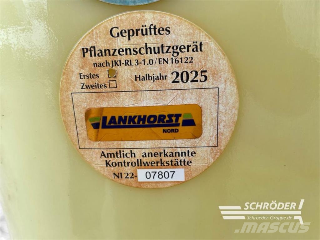 Rau D2 1000 L Įmontuoti purkštuvai