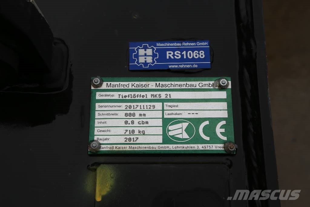 Manfred Kaiser Tieflöffel MS21/25 Pelle rétro arrière