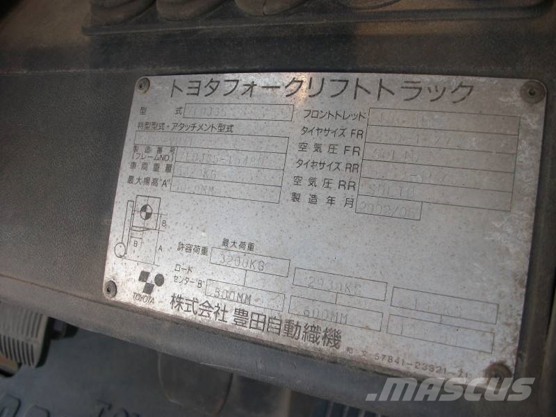 Toyota 7 FDJ 35 Diesel forklifts