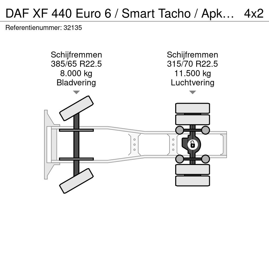 DAF XF 440 Euro 6 / Smart Tacho / Apk *NL-Truck* 트랙터 유닛