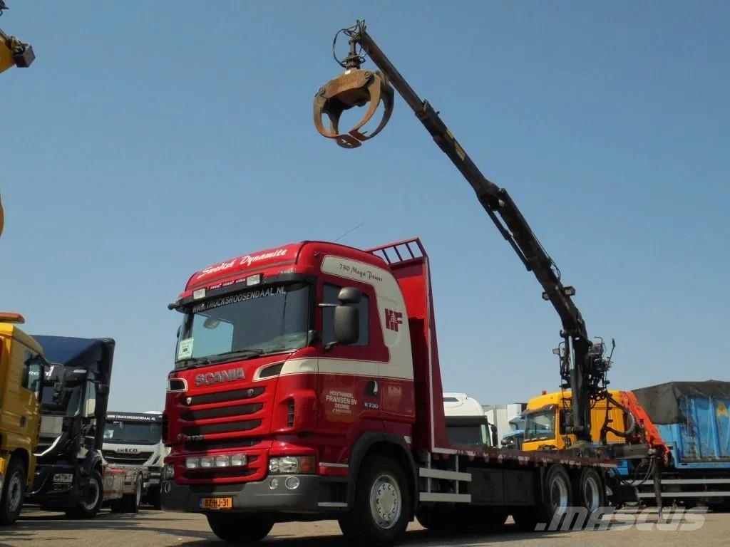 Scania R730 V8 + Euro 5 + Loglift 115Z + 6X4 + DISCOUNTED رافعات صالحة لكل أنواع الطرق