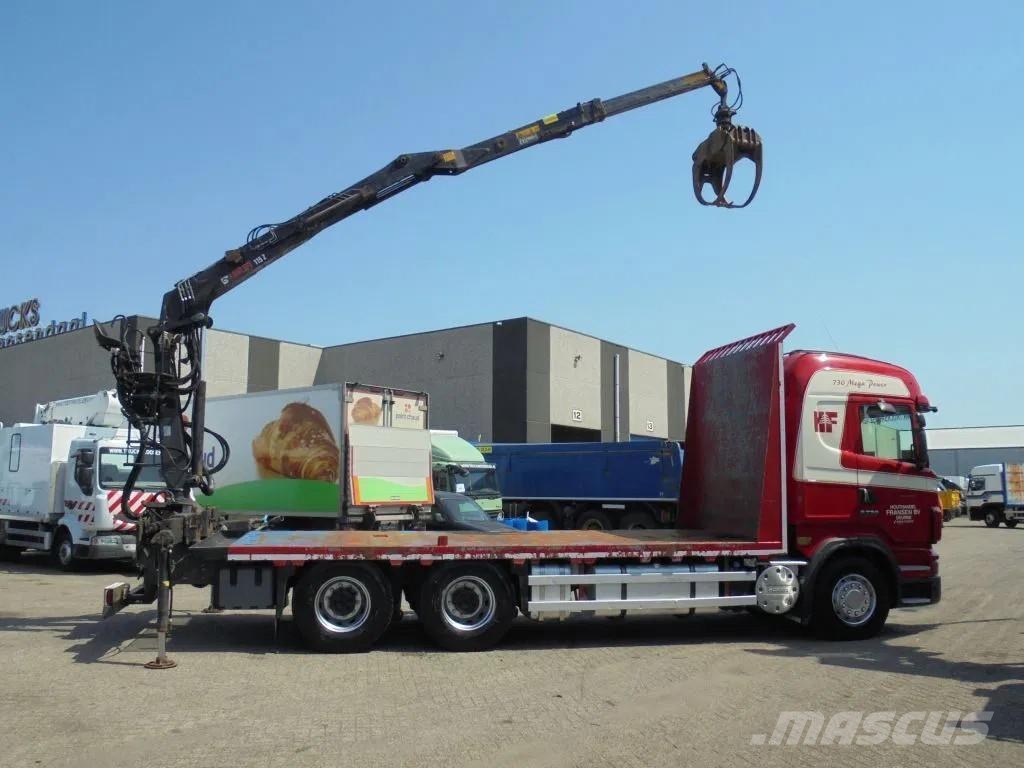 Scania R730 V8 + Euro 5 + Loglift 115Z + 6X4 + DISCOUNTED رافعات صالحة لكل أنواع الطرق