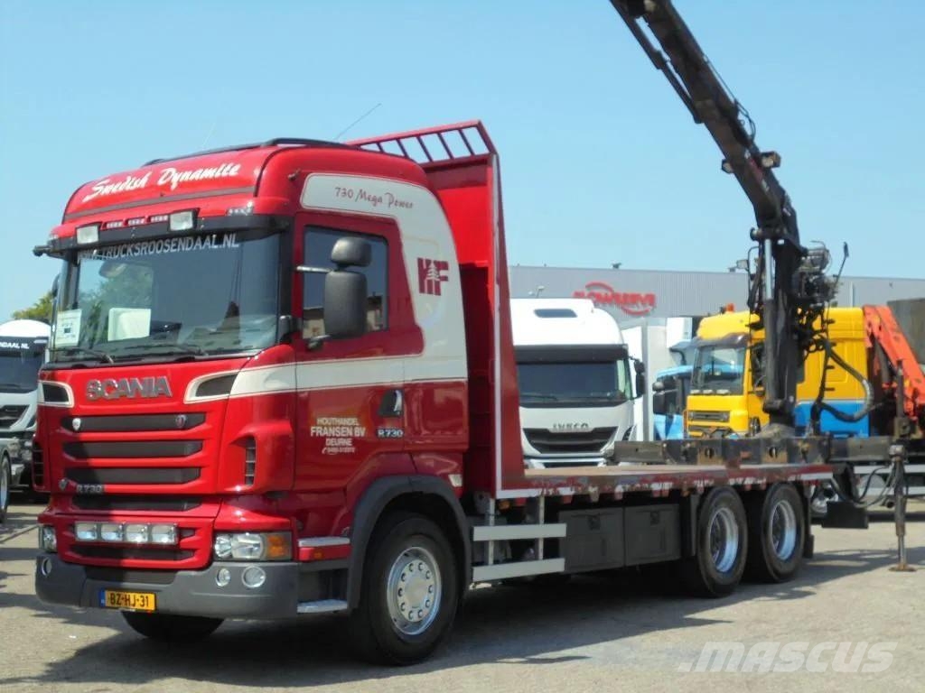 Scania R730 V8 + Euro 5 + Loglift 115Z + 6X4 + DISCOUNTED Mobiilinosturit