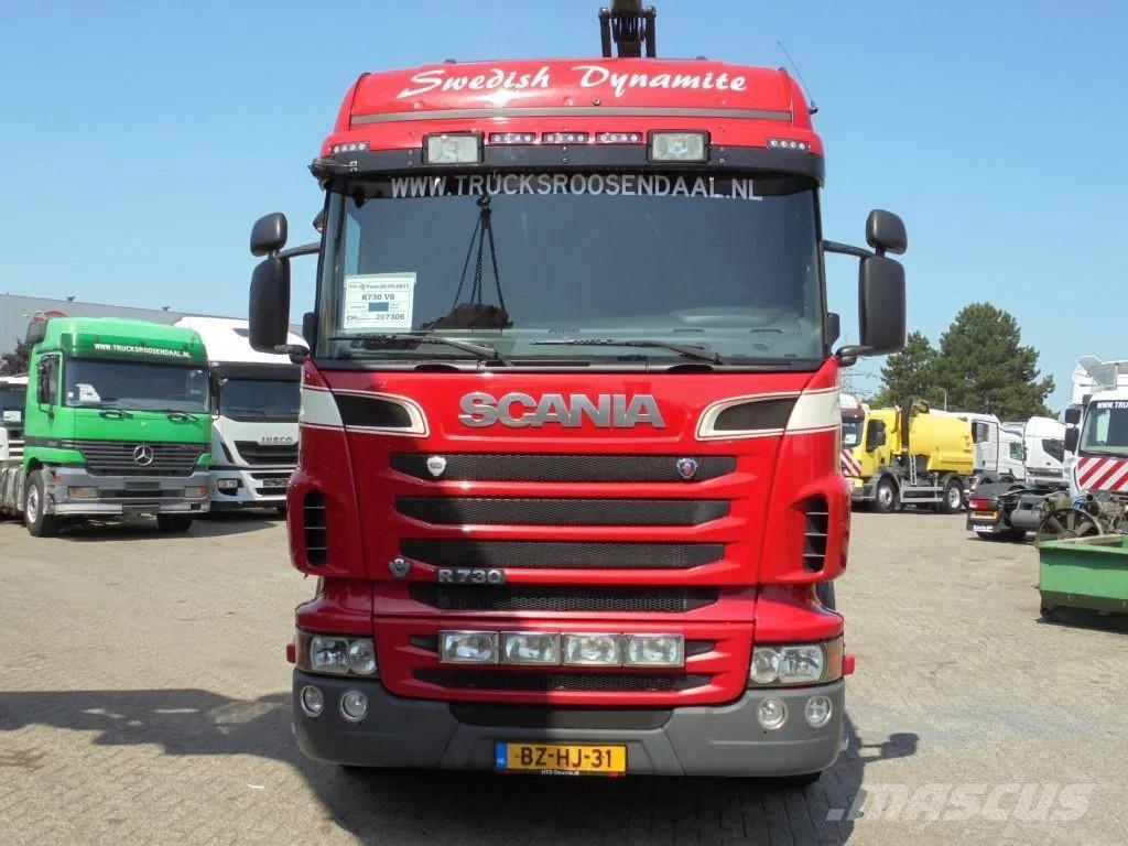 Scania R730 V8 + Euro 5 + Loglift 115Z + 6X4 + DISCOUNTED رافعات صالحة لكل أنواع الطرق