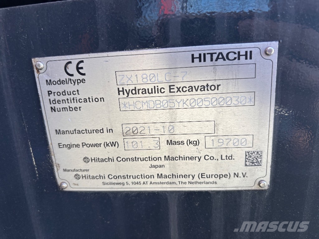 Hitachi ZX 180 LC / Engcon, Leica 3D, Luiskakauha 履带挖掘机