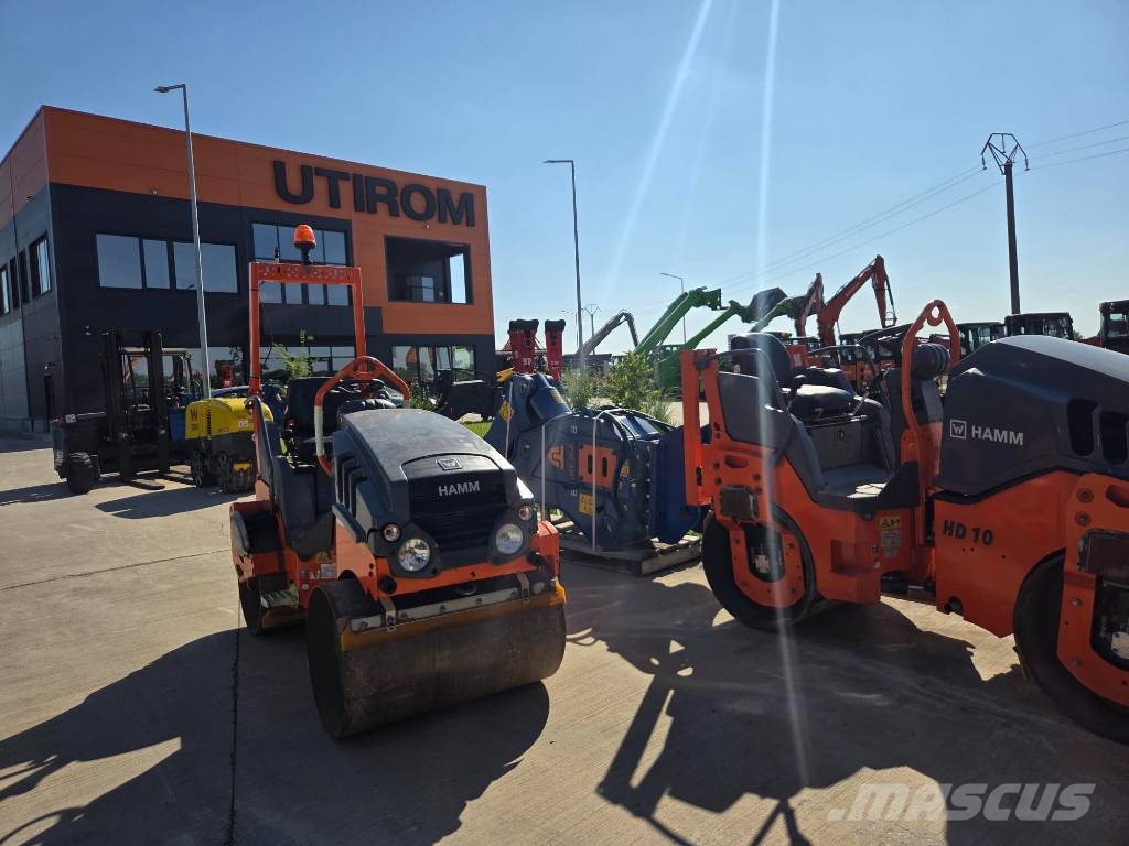 Hamm HD 10 C VV, 2019, 667h, 1m wide, Kubota Οδοστρωτήρες διπλού κυλίνδρου
