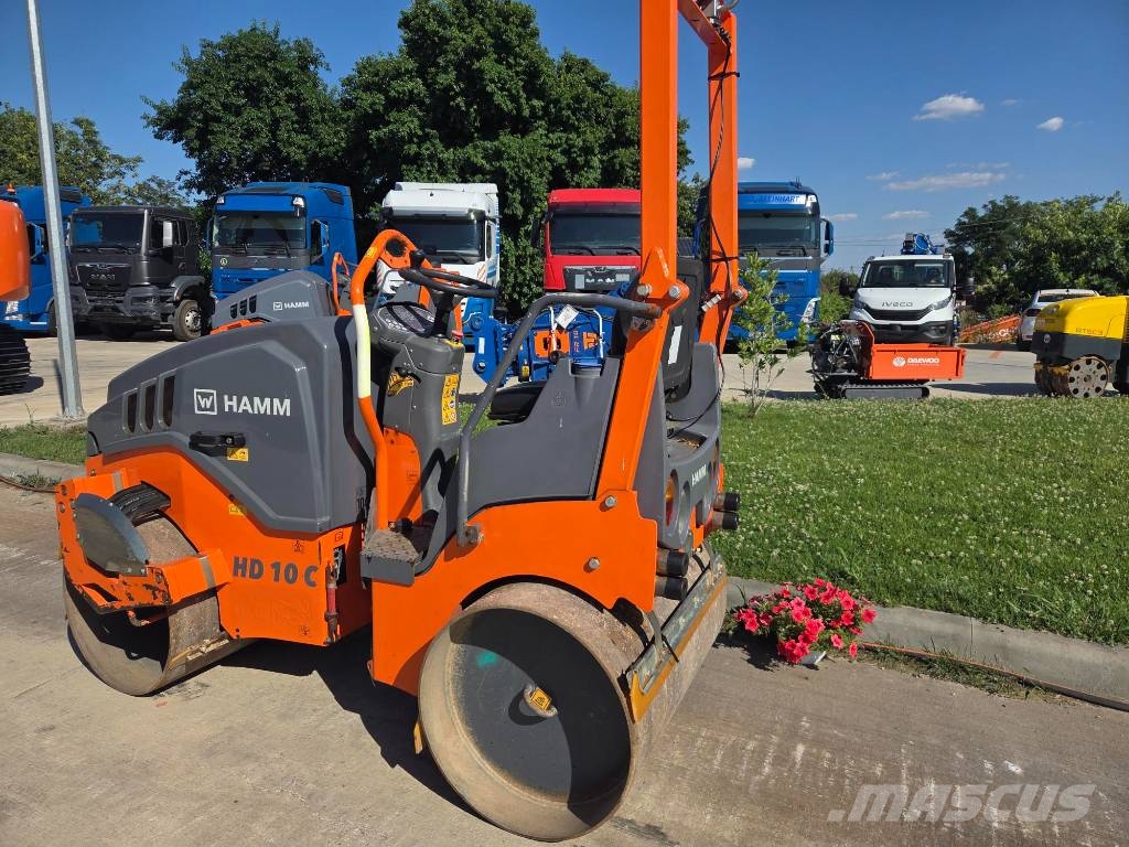 Hamm HD 10 C VV, 2019, 667h, 1m wide, Kubota Οδοστρωτήρες διπλού κυλίνδρου