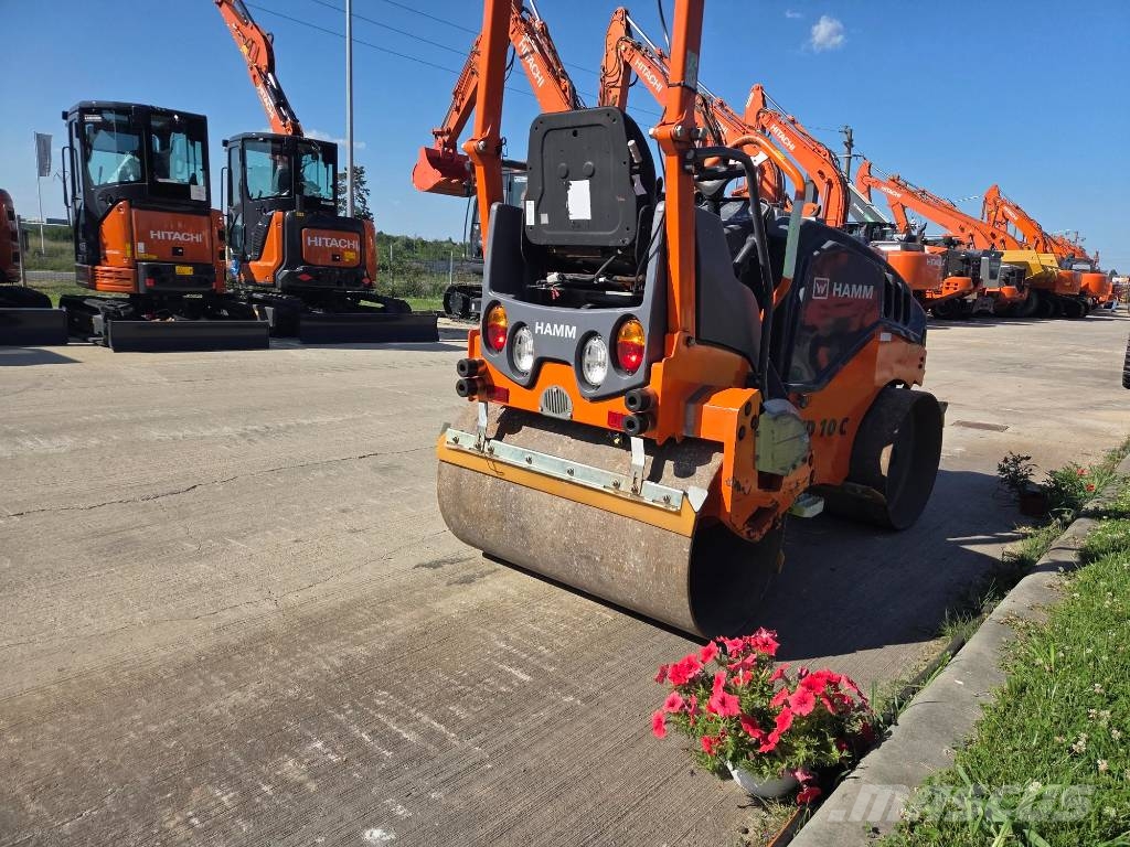 Hamm HD 10 C VV, 2019, 667h, 1m wide, Kubota Οδοστρωτήρες διπλού κυλίνδρου