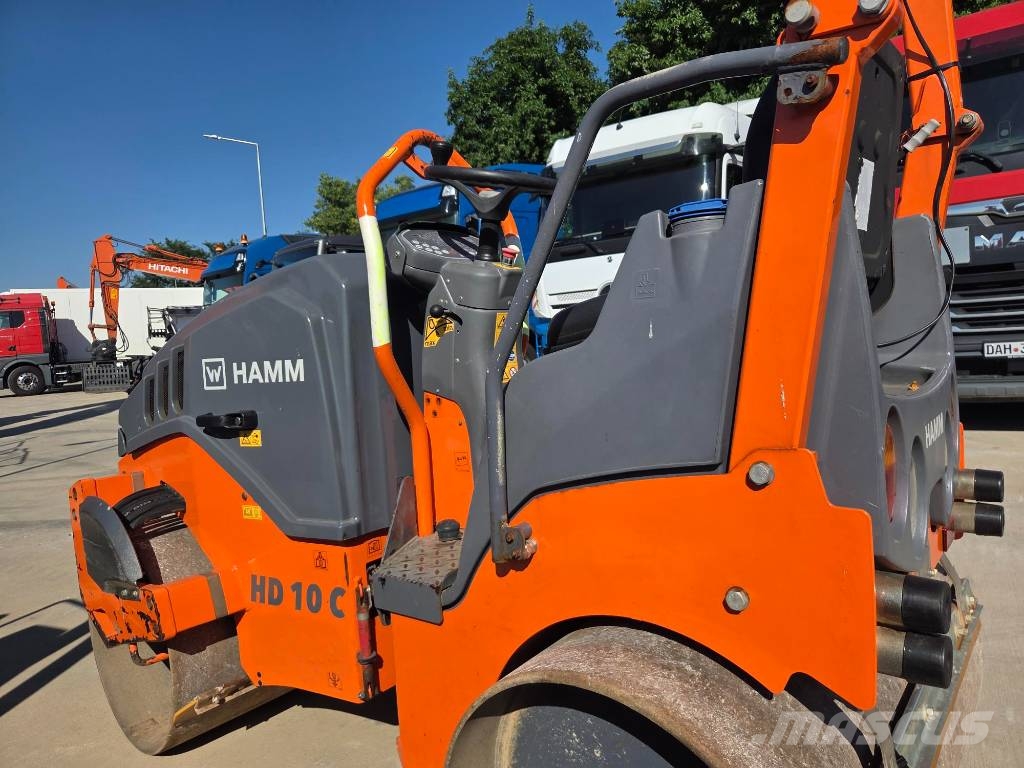 Hamm HD 10 C VV, 2019, 667h, 1m wide, Kubota Οδοστρωτήρες διπλού κυλίνδρου