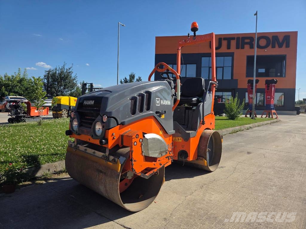 Hamm HD 10 C VV, 2019, 667h, 1m wide, Kubota Οδοστρωτήρες διπλού κυλίνδρου