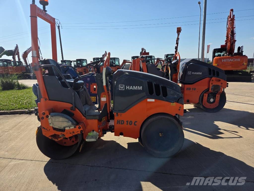 Hamm HD 10 C VV, 2019, 667h, 1m wide, Kubota Οδοστρωτήρες διπλού κυλίνδρου