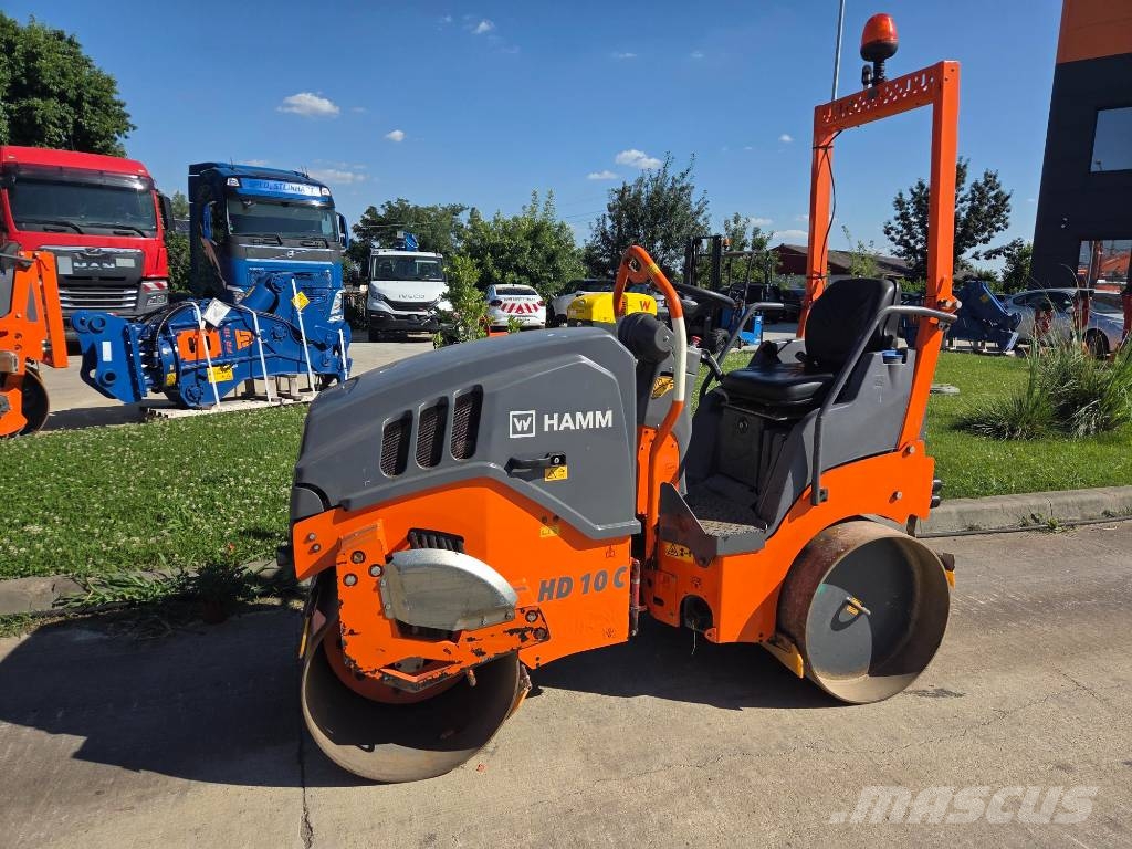 Hamm HD 10 C VV, 2019, 667h, 1m wide, Kubota Οδοστρωτήρες διπλού κυλίνδρου