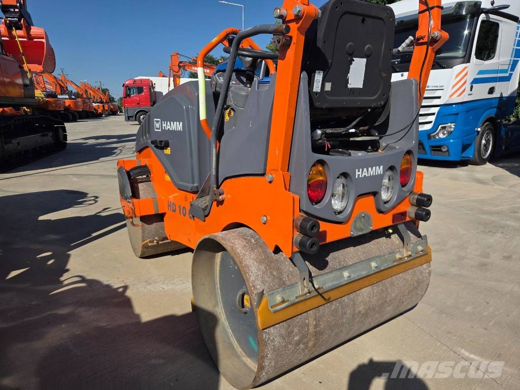 Hamm HD 10 C VV, 2019, 667h, 1m wide, Kubota Οδοστρωτήρες διπλού κυλίνδρου