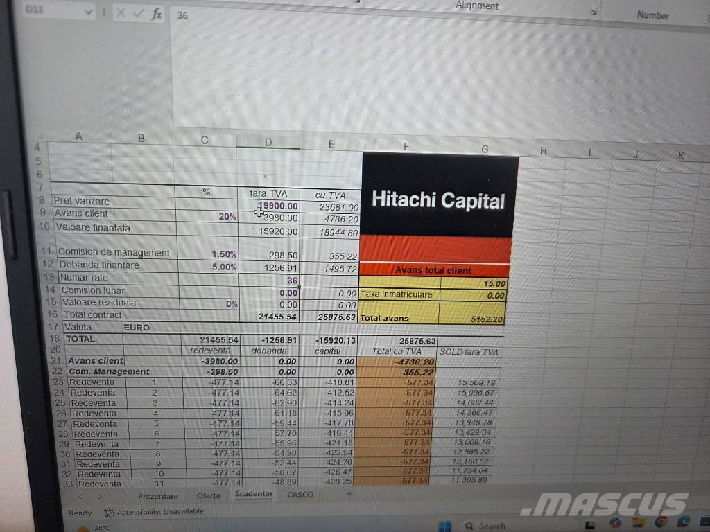 Hamm HD 10 C VV, 2019, 667h, 1m wide, Kubota Οδοστρωτήρες διπλού κυλίνδρου