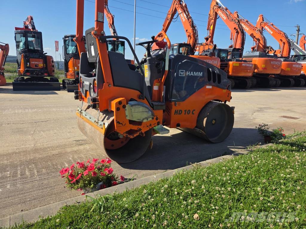 Hamm HD 10 C VV, 2019, 667h, 1m wide, Kubota Οδοστρωτήρες διπλού κυλίνδρου