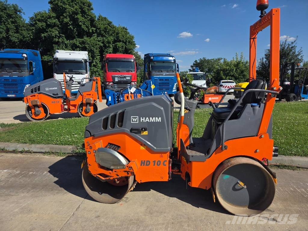 Hamm HD 10 C VV, 2019, 667h, 1m wide, Kubota Οδοστρωτήρες διπλού κυλίνδρου