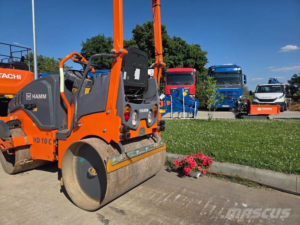Hamm HD 10 C VV, 2019, 667h, 1m wide, Kubota Οδοστρωτήρες διπλού κυλίνδρου