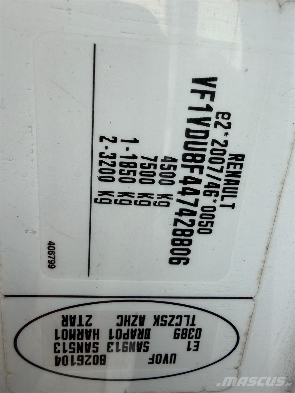 Renault Master VIN 806 Camiones portavehículos
