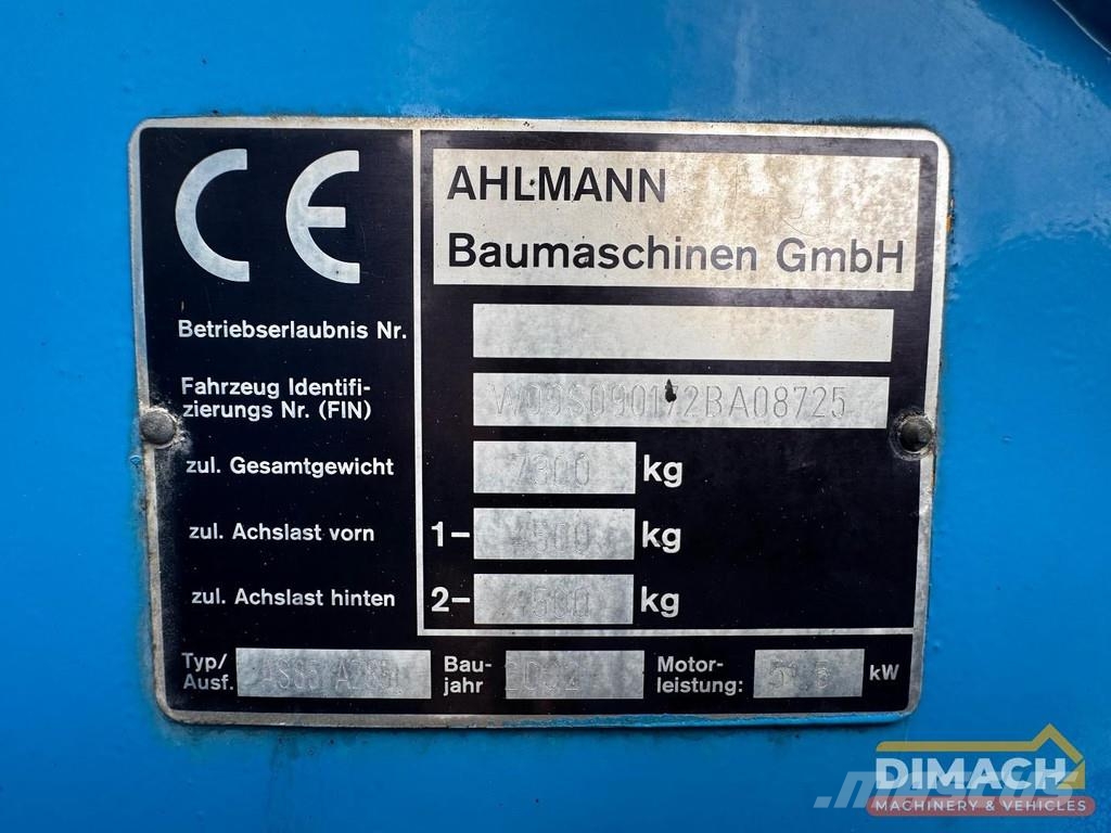 Ahlmann AZ 85 T NL License Plate - DEUTZ Engine - Swing Bo Ładowarki kołowe