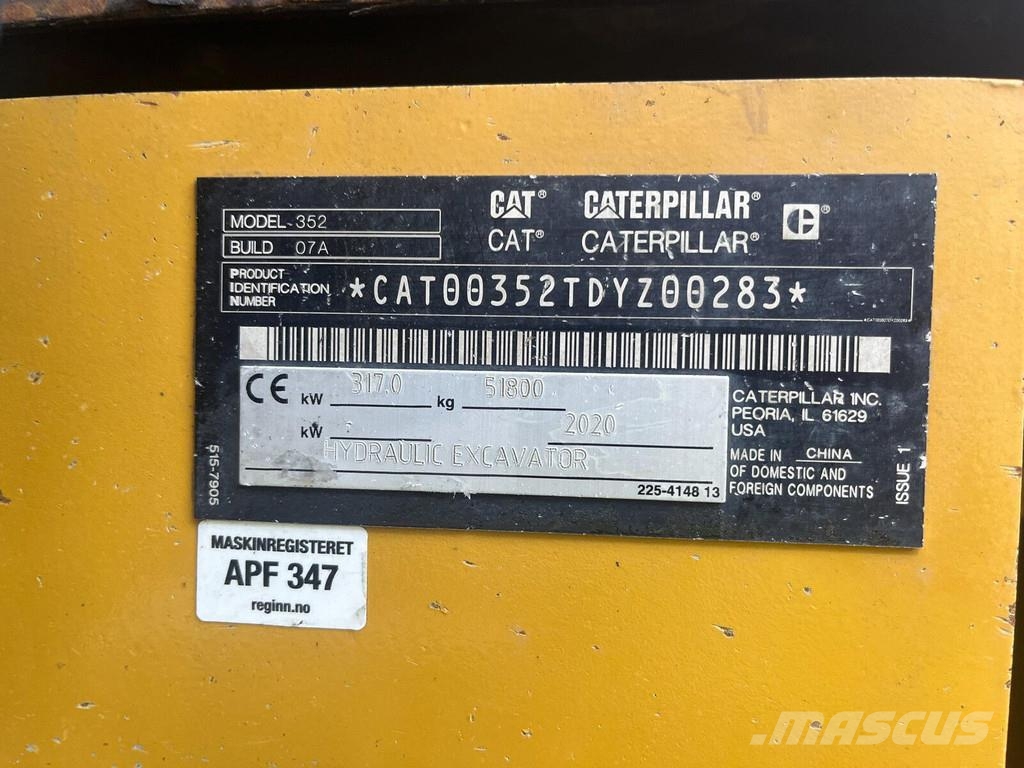 CAT 352 Beltegraver