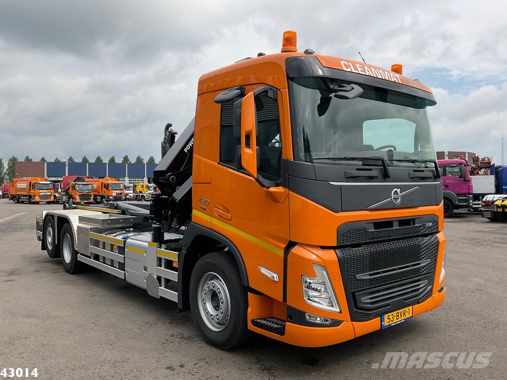 Volvo FM 430 HMF 23 Tonmeter laadkraan Lastväxlare/Krokbilar